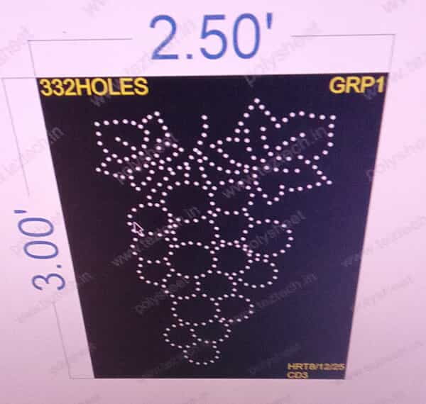 GRAPS GRPI 3X2.5 FEET 332 HOLES