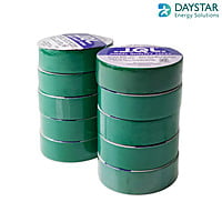 Jindal Quality Tape  PVC Electrical Insulation Tape-Colored Pack of 10 Pieces (Green, 10)