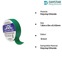 Jindal Quality Tape  PVC Electrical Insulation Tape-Colored Pack of 10 Pieces (Green, 10)