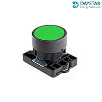 22.5mm PLASTIC PUSH BUTTON GREEN