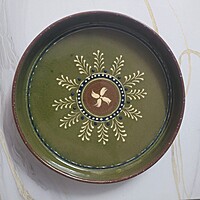 Green Slip Design Plate