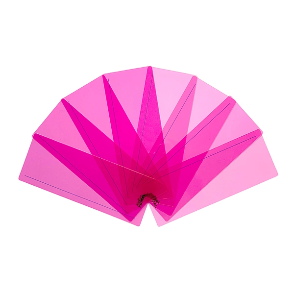 Pack of 8 Pink 210x80mm Dyslexia Overlay Reading Strips â€“ PET Material, Rounded Corners