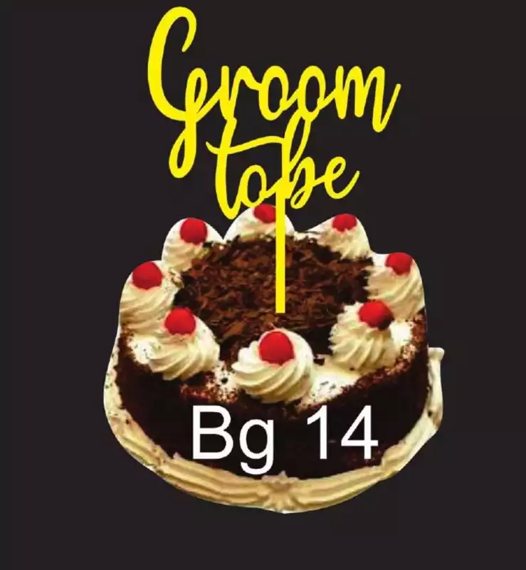 Groom to Be Acrylic Topper | Bachelor Party & Engagement Cake Topper | Buy Online