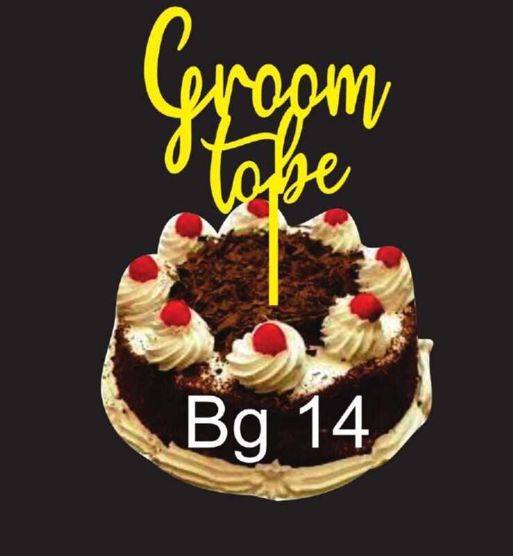 Groom to Be Acrylic Topper | Bachelor Party & Engagement Cake Topper | Buy Online