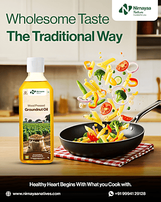 Wood Pressed Groundnut Oil
