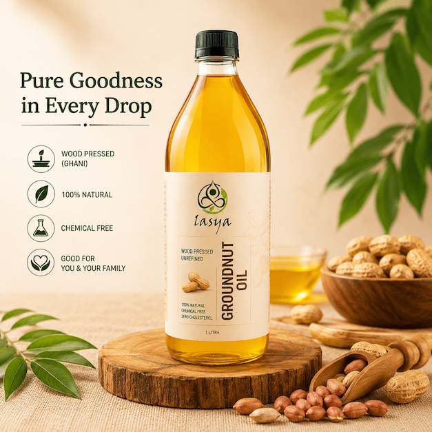 Wood Pressed Groundnut Oil