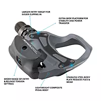 SHIMANO PEDAL, PD-R550, SPD-SL, ROAD GRAY