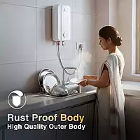 3 L White instant water heater