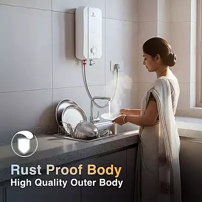 3 L White instant water heater
