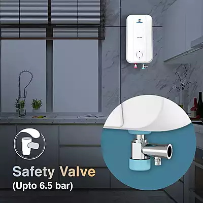 3 L White instant water heater