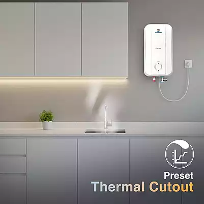 3 L White instant water heater