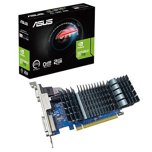 ASUS GT 710 2GB GDDR5 Graphics Card – Passive Cooling | HDMI / DVI / VGA