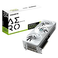 Gigabyte RTX 5070 Ti Aero OC White 16GB GDDR7 Graphics Card – Triple Fan | PCIe 5.0 | 4K Support