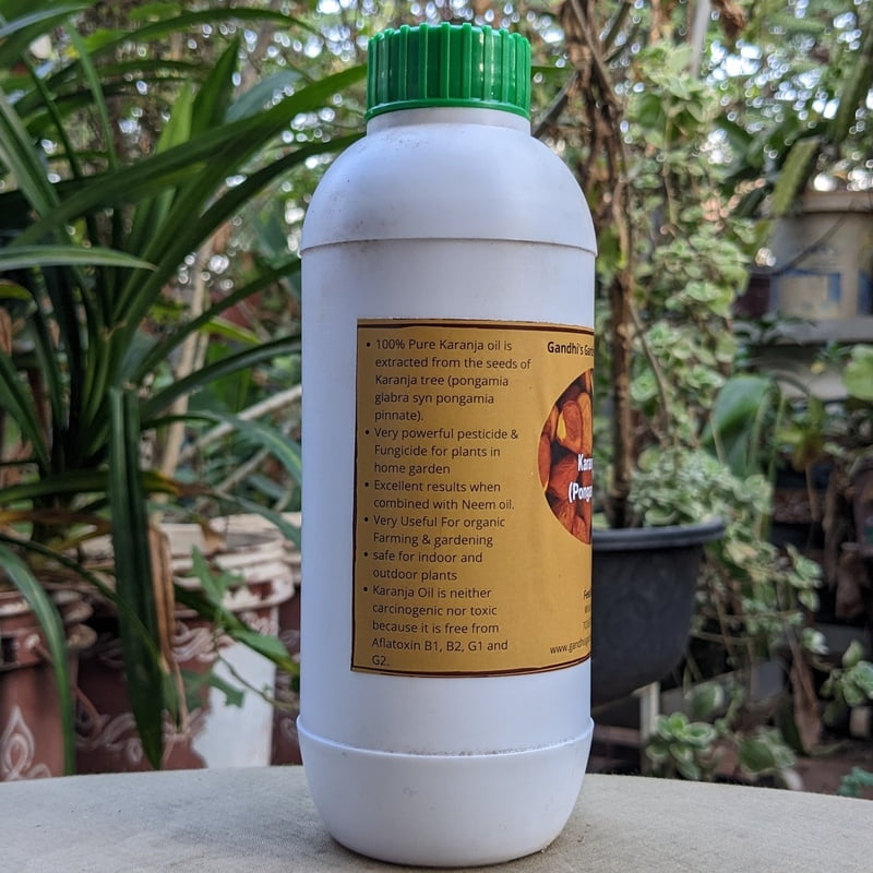 500ml Organic Karanja Oil (Pongamia pinnata) | Pesticide | Fungicide