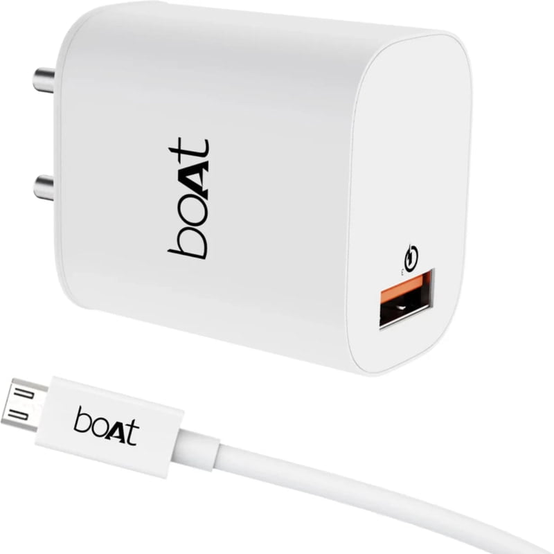boAt WCD QC3A Charger with Micro USB Cable