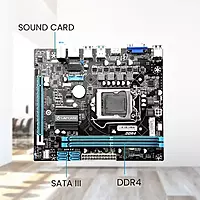 Lapcare H310 Motherboard – Intel H310 Chipset | LGA1151 Socket | DDR4 Support | NVMe Slot | Micro ATX | High-Performance Desktop Board