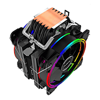 Alseye Halo H120D V2.0 PWM RGB CPU Air Cooler – Dual 120mm Fans | 2000 RPM | 220W TDP