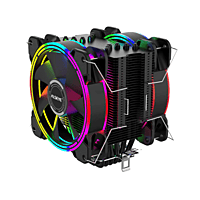 Alseye Halo H120D V2.0 PWM RGB CPU Air Cooler – Dual 120mm Fans | 2000 RPM | 220W TDP