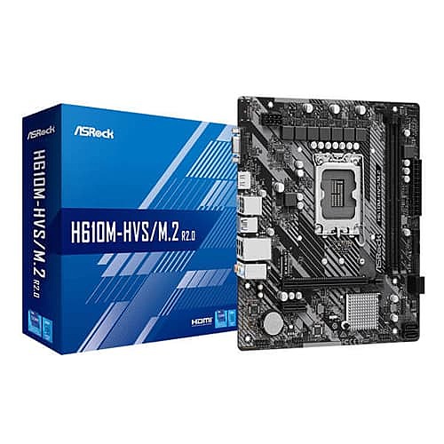 ASRock H610M-HVS/M.2 R2.0 DDR4 Motherboard – LGA1700 | Micro-ATX