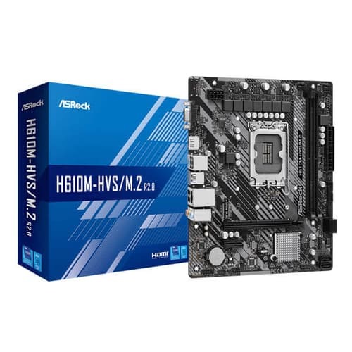 ASRock H610M-HVS/M.2 R2.0 DDR4 Motherboard – LGA1700 | Micro-ATX