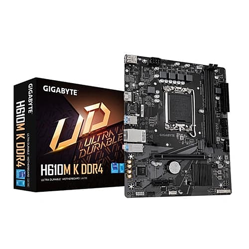 GIGABYTE H610M K DDR4 Motherboard – Intel LGA1700 | Micro-ATX | DDR4 Support