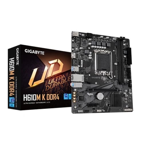 GIGABYTE H610M K DDR4 Motherboard – Intel LGA1700 | Micro-ATX | DDR4 Support