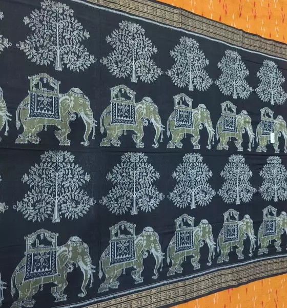 HAATHI GACHA BANDHA SAREE