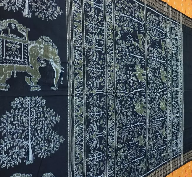 HAATHI GACHA BANDHA SAREE