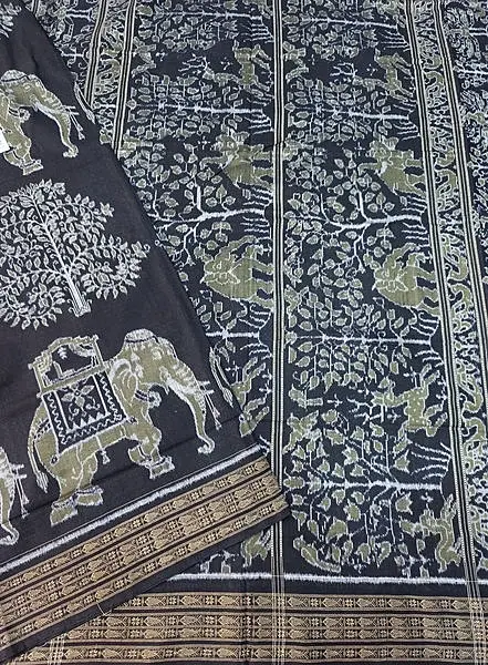 HAATHI GACHA BANDHA SAREE