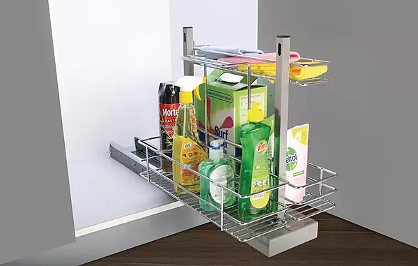 Hafele Bottom Mounted Detergent Rack