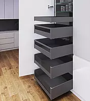 Hafele Matrixbox Slim Inner Drawer Kit- Graphite Grey
