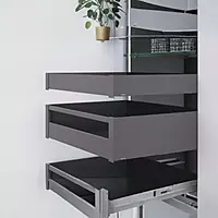 Hafele Matrixbox Slim Inner Drawer Kit- Graphite Grey