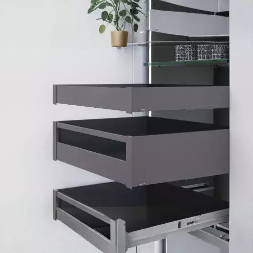 Hafele Matrixbox Slim Inner Drawer Kit- Graphite Grey