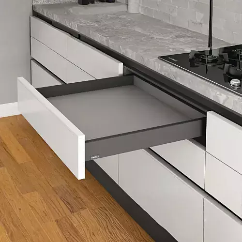 Hafele Matrixbox Slim Tandem- Graphite Grey