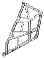 Hafele Shoe Rack Fitting- 3 Compartment