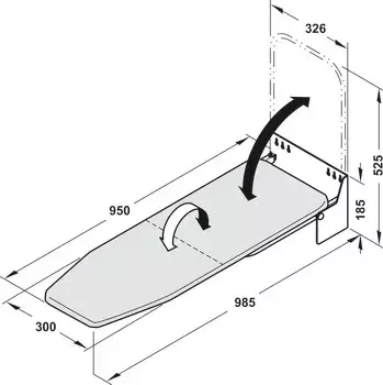 Hafele Wall-Mounting Ironing Board