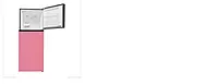 Haier Hrf-3782Cpga/2 Star/ Double Door/328Ltrs/Cream Pink Glass