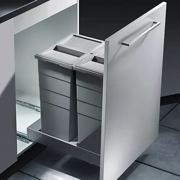 Kesseboehmer Hailo AS Bottom Mount 400 29/D/29/D Waste Bin