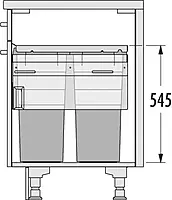 Kesseboehmer Hailo AS Euro Cargo 450 38/38 Dark Grey Waste Bin