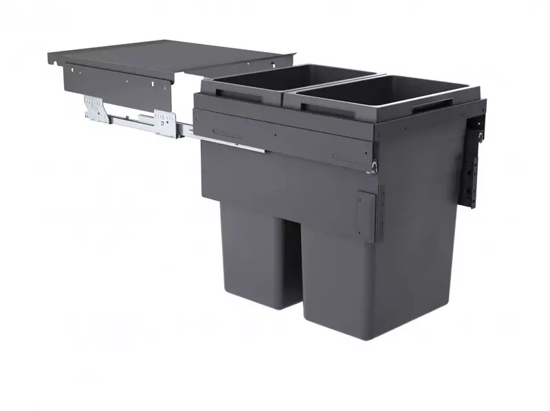Kesseboehmer Hailo AS Euro Cargo 450 38/38 Dark Grey Waste Bin
