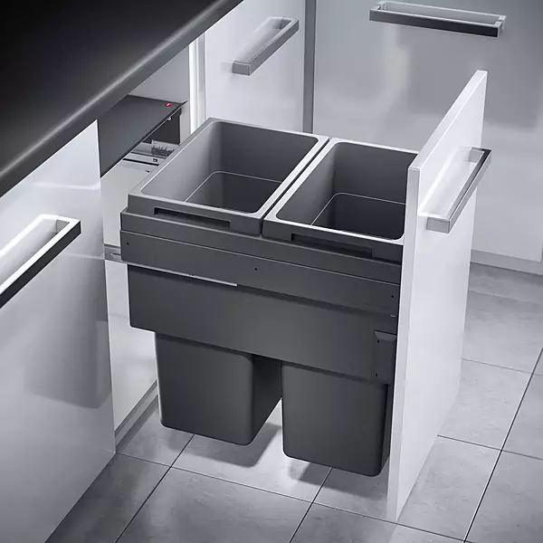 Kesseboehmer Hailo AS Euro Cargo 450 38/38 Dark Grey Waste Bin