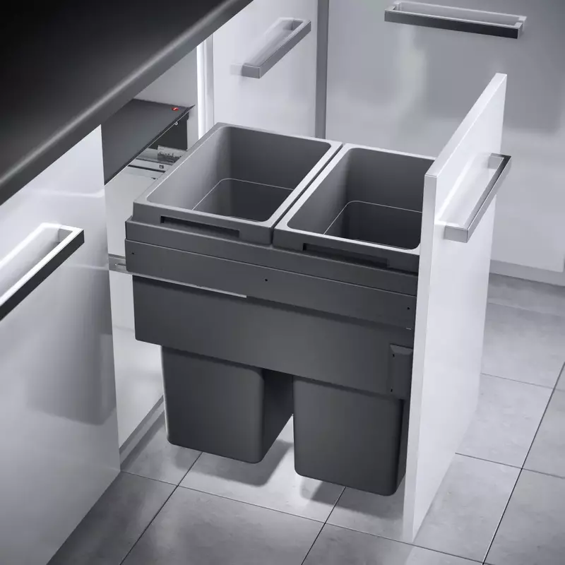 Kesseboehmer Hailo AS Euro Cargo 450 38/38 Dark Grey Waste Bin