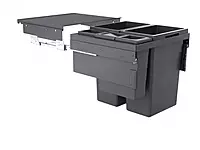 Kesseboehmer Hailo AS Euro Cargo 600 38/38/12/D/2.5 Dark Grey Waste Bin