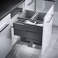 Kesseboehmer Hailo AS Euro Cargo 600 38/38/12/D/2.5 Dark Grey Waste Bin