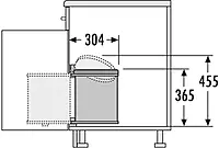 Kesseboehmer Hailo AS Mono Waste Bin