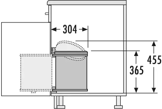 Kesseboehmer Hailo AS Mono Waste Bin
