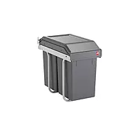 Kesseboehmer Hailo AS Tandem  300mm 15/15 Dark grey Waste Bin