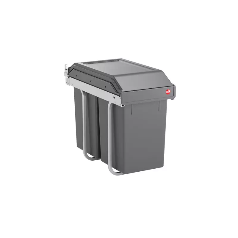 Kesseboehmer Hailo AS Tandem  300mm 15/15 Dark grey Waste Bin