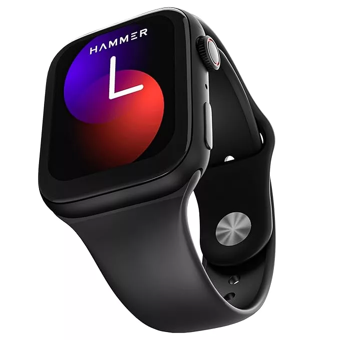 Hammer Ace 3.0 Bluetooth Calling Smart Watch with Largest 1.85" IPS Display, Dual Mode, Spo2, Heart Rate, Strong Metallic Body & Skin Friendly Strap Hammer Ace 3.0 Bluetooth Calling Smart Watch with Largest 1.85" IPS Display, Dual Mode, Spo2, Heart Rate, Strong Metallic Body & Skin Friendly Strap