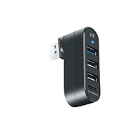 HAMMOK | ROTOX | 4 PORT | USB HUB | 3.0/2.0 | 180⁰ ROTATABLE | 5 GBPS | BLACK HAMMOK | ROTOX | 4 PORT | USB HUB | 3.0/2.0 | 180⁰ ROTATABLE | 5 GBPS | BLACK